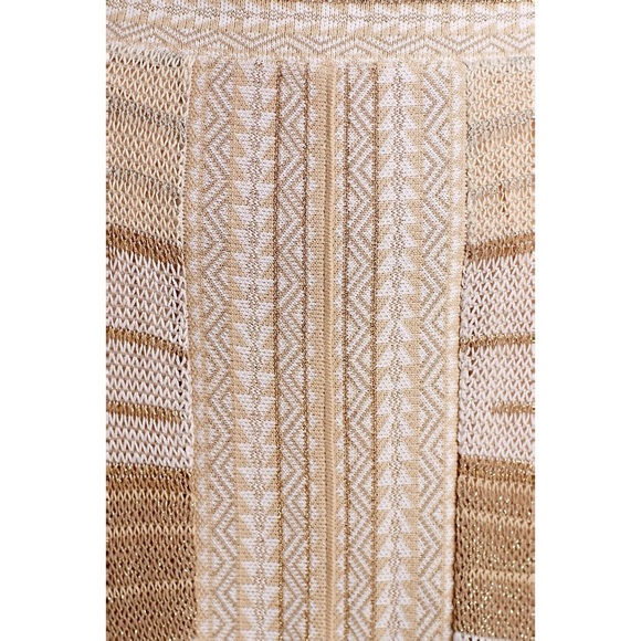Anthropologie S Cecilia Prado Gold Knit Maxi Skirt - Picture 9 of 11